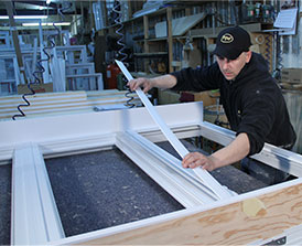 PVC window assembly